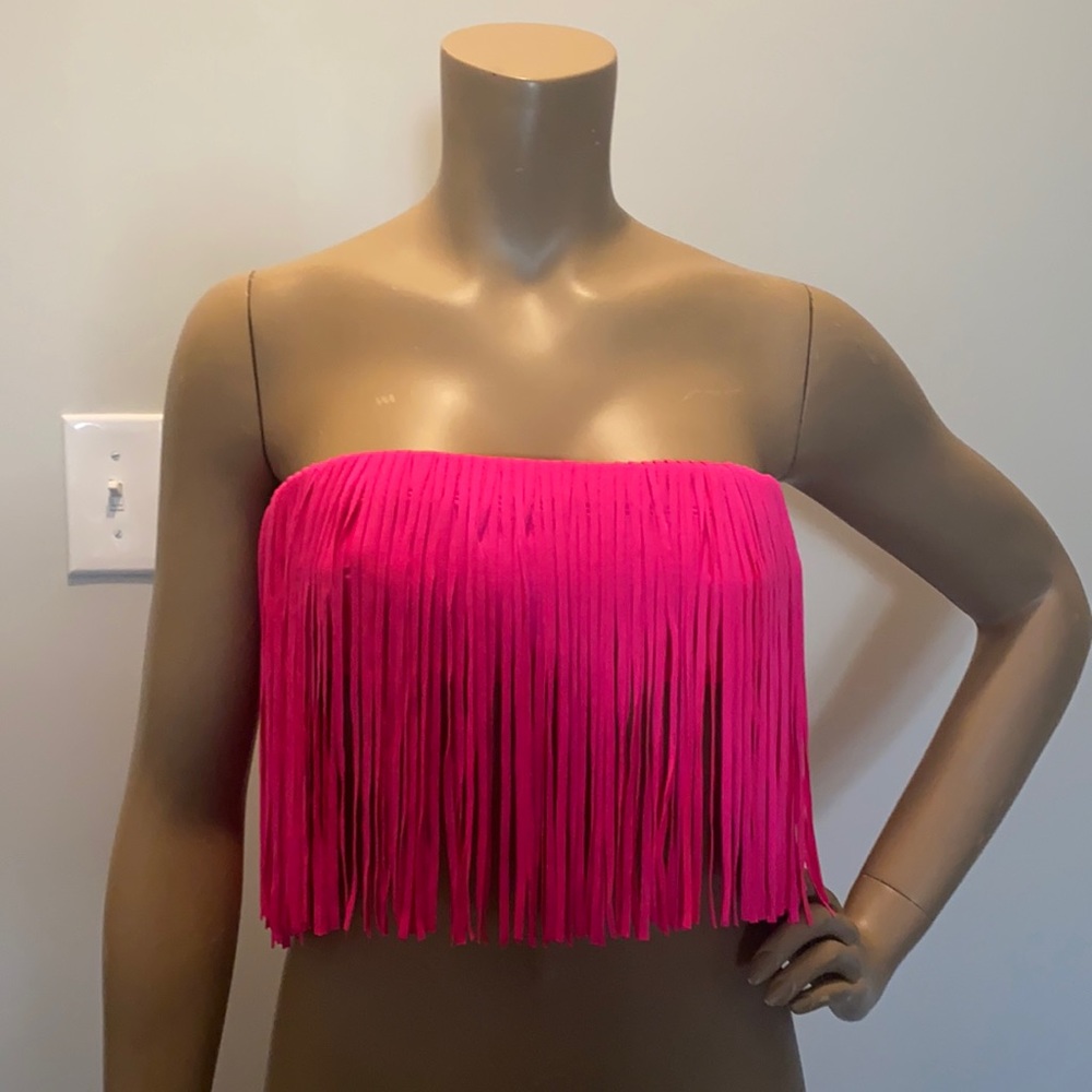 NWT Gianni Bini Fringe Bikini Top